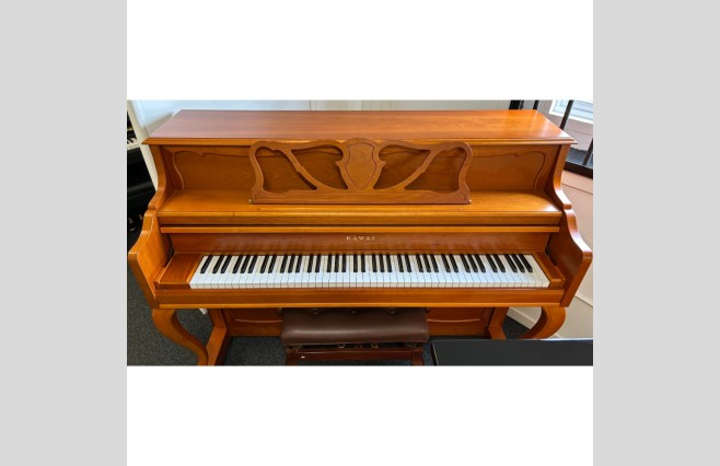 Kawai Satin Cherry KAI-57FC Upright Piano, Used - All Inclusive Premium Package (SN:2496313) - Image 1